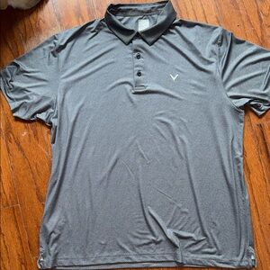 CALLAWAY golf size 2XL Men's Gray Polo Shirt